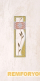 Травертин бежевый Декор цветы 1641-0030